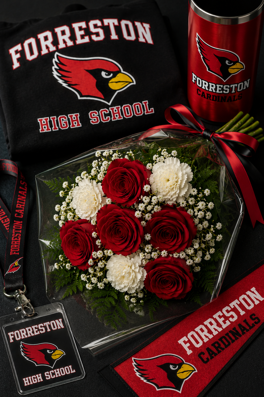 Graduation Wrapped Presentation Bouquets
