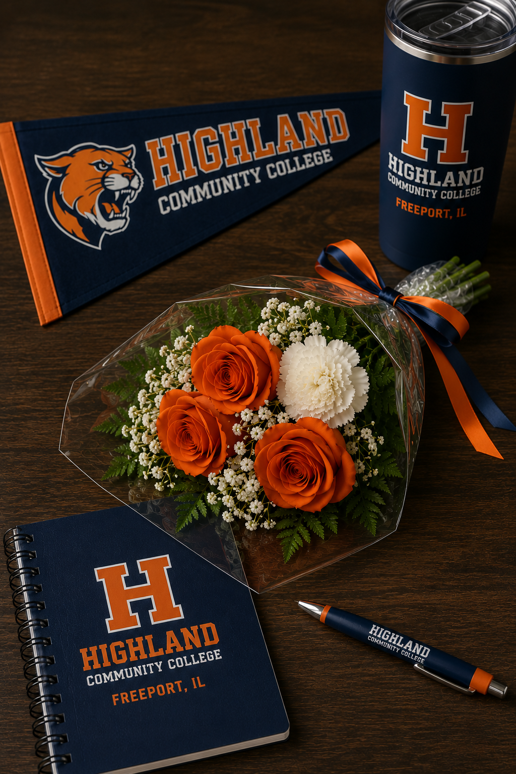 Graduation Wrapped Presentation Bouquets