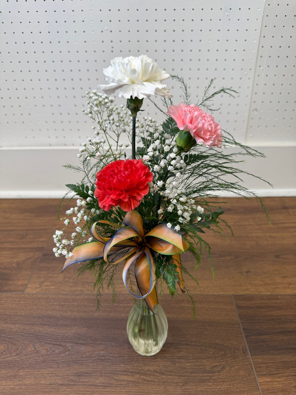 3 Assorted Carnations