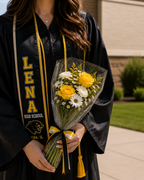 Graduation Wrapped Presentation Bouquets