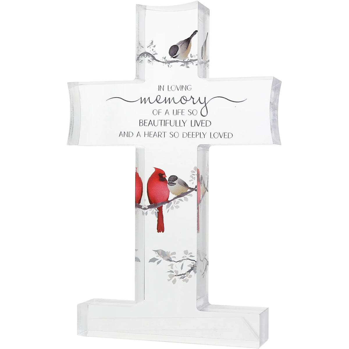 MEMORY 7" ACRYLIC CROSS PLAQUE