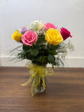 1 Dozen Mixed Roses