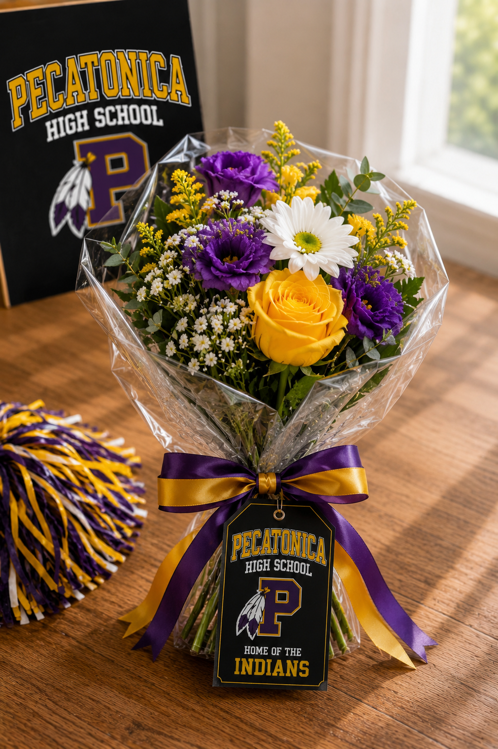 Graduation Wrapped Presentation Bouquets